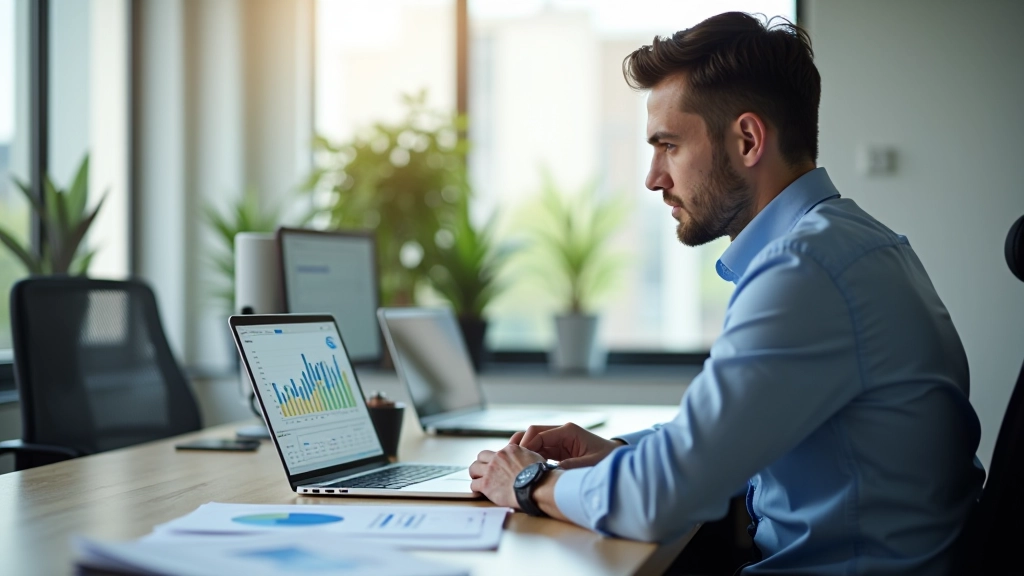 Professional reviewing compliance alert responses and risk documentation at workspace